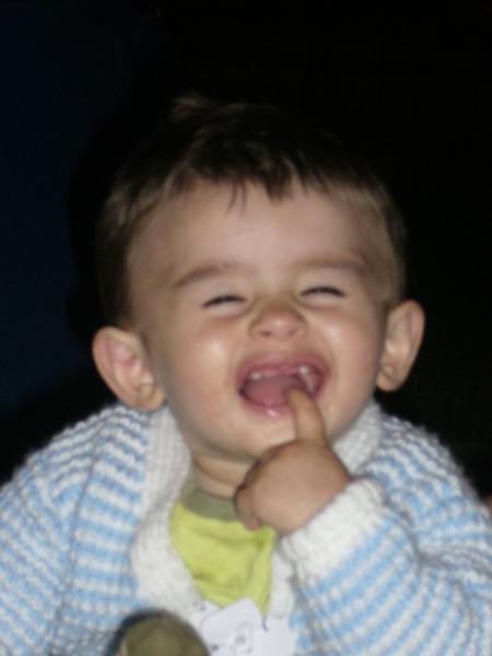 Nathana�l qui fait sa superbe grimace!!!